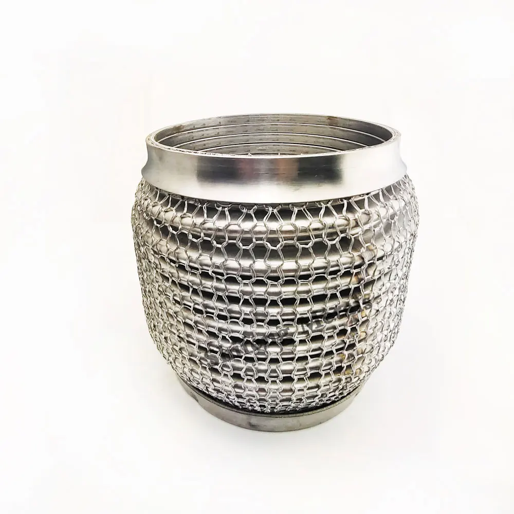 Stainless Steel 304 Flex Pipe Exhaust Bellow Tube Coupler With Mesh Interlock Super Flexible Bellows 63x102mm 76x102mm | Автомобили и