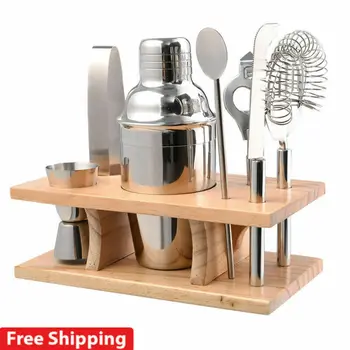 

2020 Stainless Steel Cocktail Shaker Mixer Drink Bartender MartiniTool Bar Set Kit
