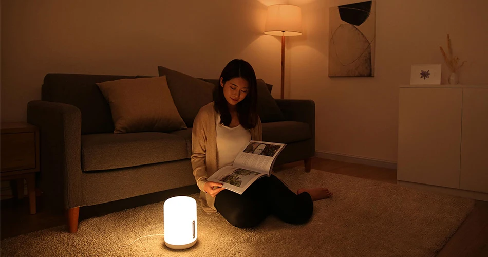 New Version Xiaomi Mijia Bedside Lamp 2 Smart Light voice control touch switch smart APP color adjustment For Apple Homekit Siri (10)