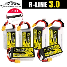 Tattu R-Line Version 3.0 V3 1300/1400/1550/1800/2000mAh 120C 4S 6S 4.2V Lipo Battery XT60 Plug FPV Racing Drone RC Quadcopter