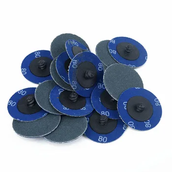 

25 Pcs 2 Inch 80 Grit Green Zirconia Quick Change Roll Lock Sanding Disc Tools