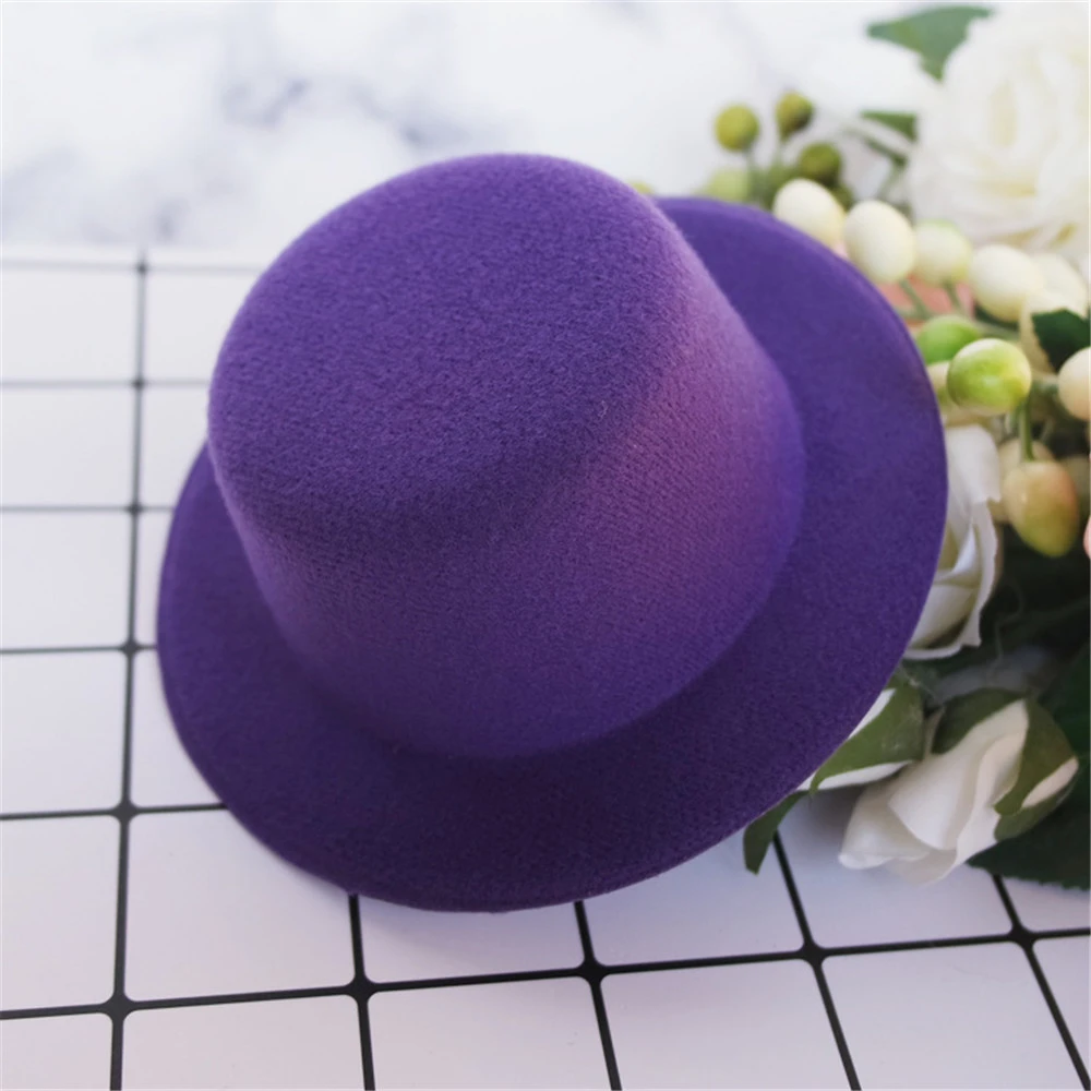 Fashion Doll Hat Headwear Felt Cap for 60cm Dolls Gift Elegant Toys Top Hat Doll Changing Clothes Game Accessories