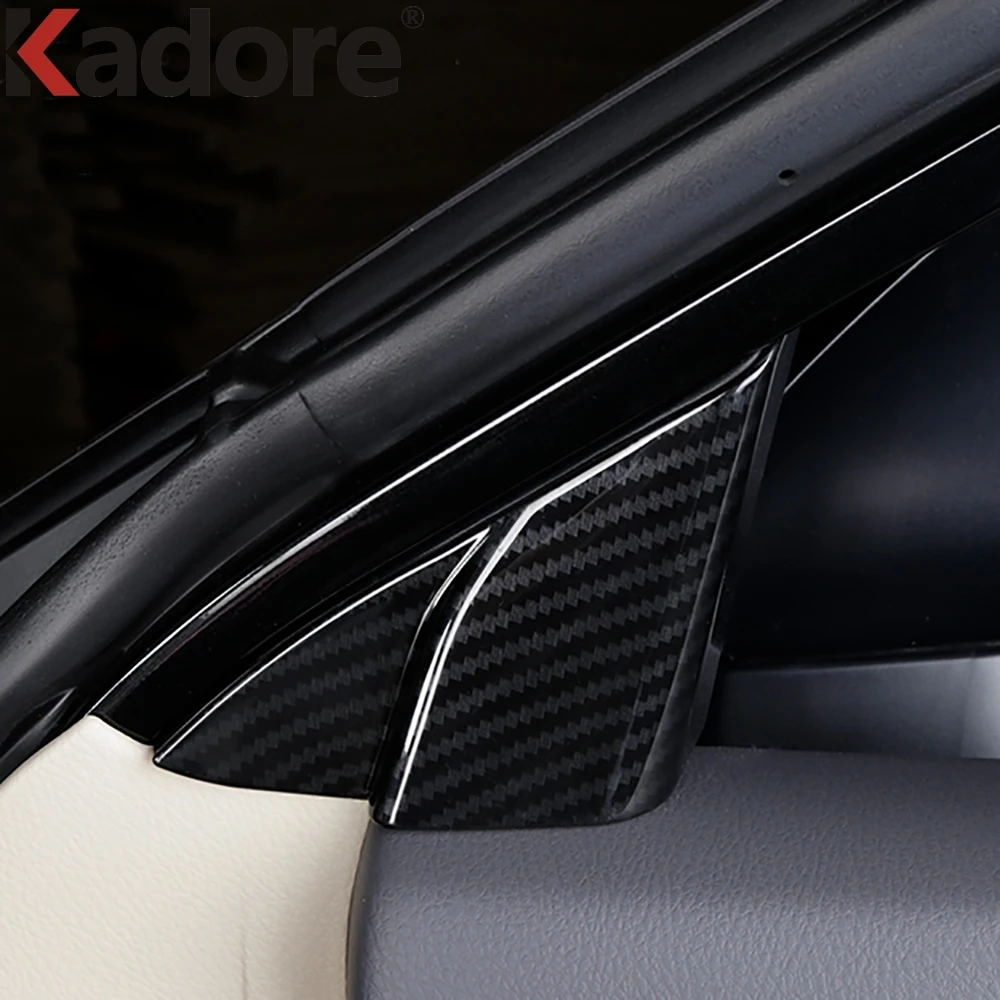 For Toyota Camry 70 2018 2019 2020 2021 Carbon Fiber Window A Pillar Cover Trim Triangle Frame Trims Car Interior Accessories | Автомобили