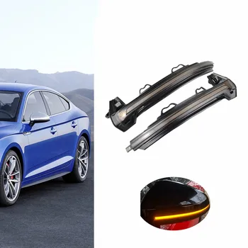 

For Audi A4 S4 RS4 B9 2016-2019 A5 S5 RS5 Dynamic Turn Signal LED Light Side Wing Rearview Mirror Indicator Sequential Blinker