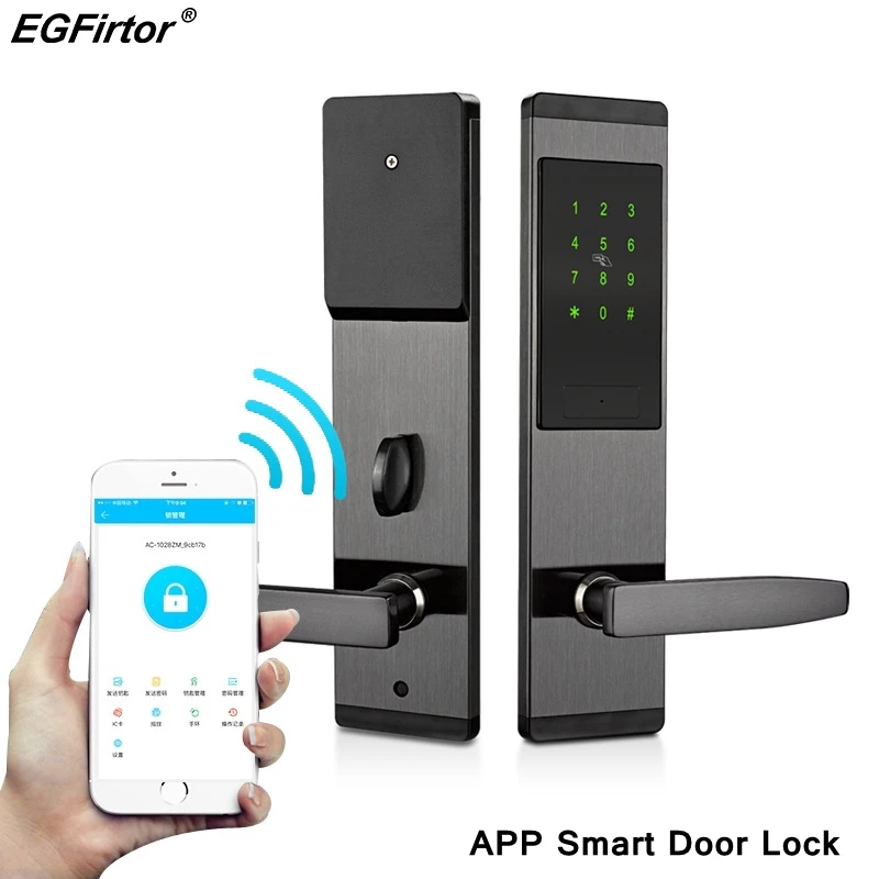 Wifi умный кодовый дверной замок мобильное приложение управление электронный замок 4,0 Bluetooth карта паролей ключ отель дом охранный замок с сигнализацией