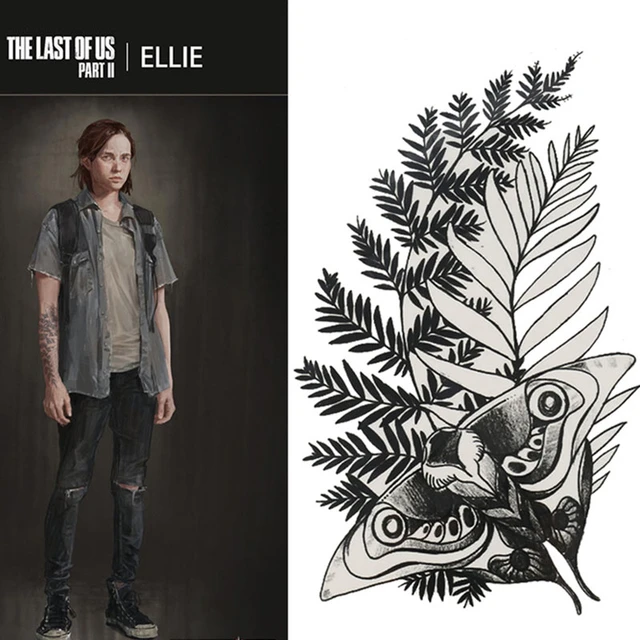 The Last Of Us Ellie's tattoo in my style : r/drawing