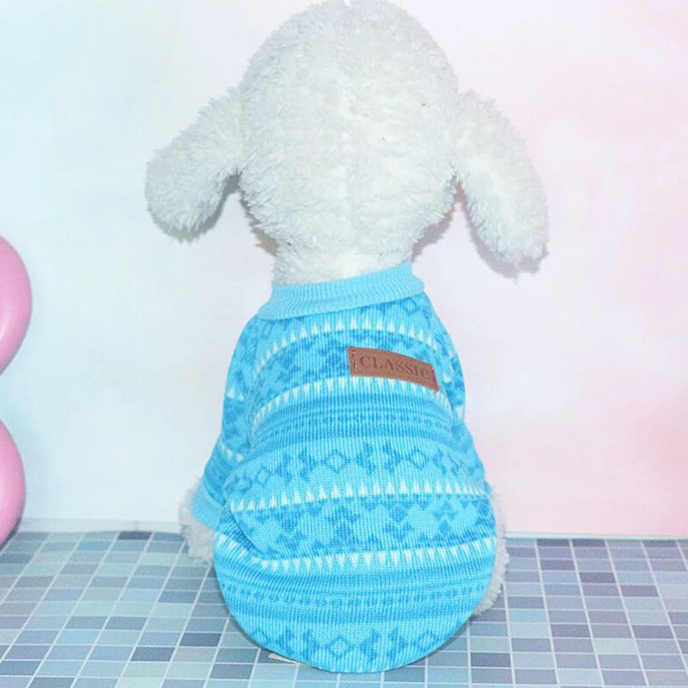 Мягкий свитер для собаки, одежда для маленьких собак, одежда для собак, зимняя одежда для чихуахуа, классическая одежда для домашних животных, пальто, XS-XXL - Цвет: C