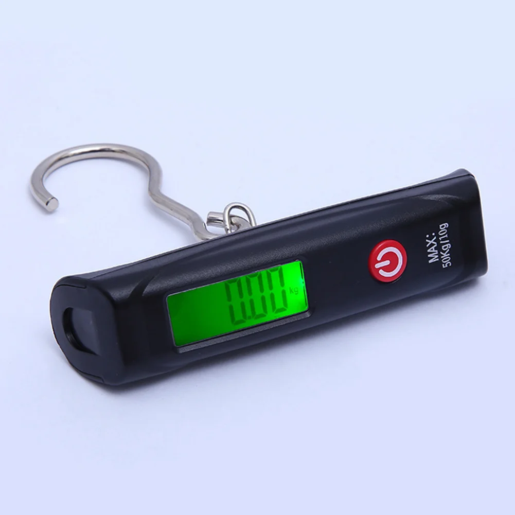

50kg Mini Handheld Hook Strap Electronic Portable Digital Travel Luggage Scale Household Plastic Weight Tool LCD Display Pocket