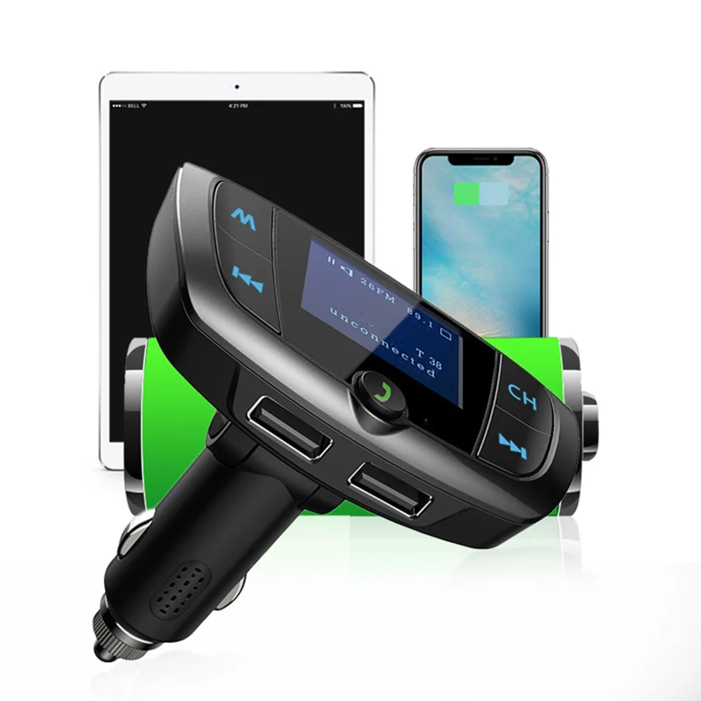 1Pc Auto Car Double USB Charger Ports Adapter For Mobile Phone Mp3 FM Music Player Voltage Diagnose Display | Автомобили и