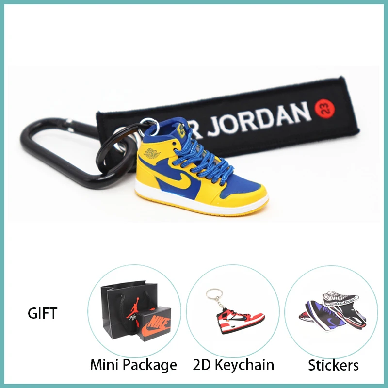 Новинка ручной работы 3D AJ Key ChaiAir Mini Jordan кроссовки модель милый брелок для ключей Баскетбольная обувь Подарочный Брелок для ключей модные украшения - Цвет: 42