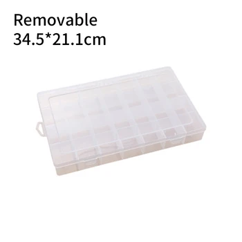 

Detachable 28 Grids Compartment Plastic Storage Box Jewelry Bead Earring Bead Screw Container Holder Case Display Organizer