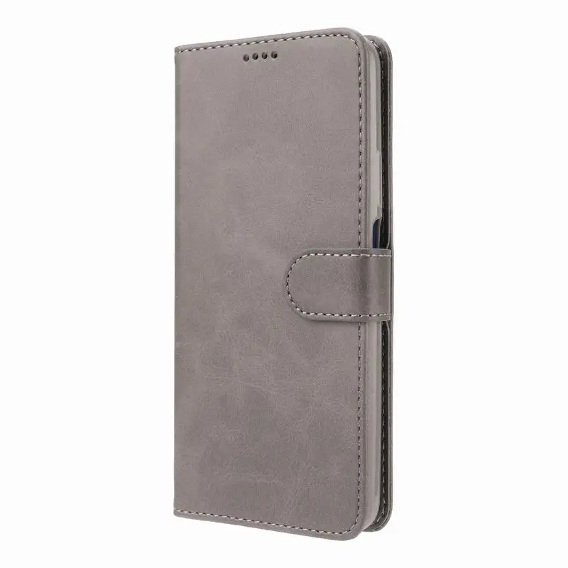 Grey Case Чехол для Honor 9X, чехол s, винтажный, роскошный, магнитный, откидной кошелек, кожаный, для бизнесменов, для телефона, для huawei Honor 9X9 X, Fundas - Цвет: Grey Case