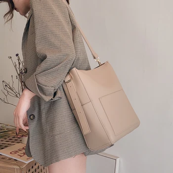 

Elegant Female Casual Big Tote bag 2020 New Quality PU Leather Women's Designer Handbag High capacity Shoulder Messenger Bag