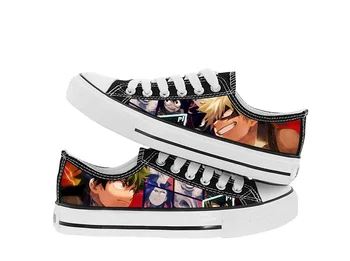 

High-Q Unisex Anime My Hero Academia Canvas shoes Boku no Hero Academia Student Casual plimsolls canvas shoes rope soled shoes