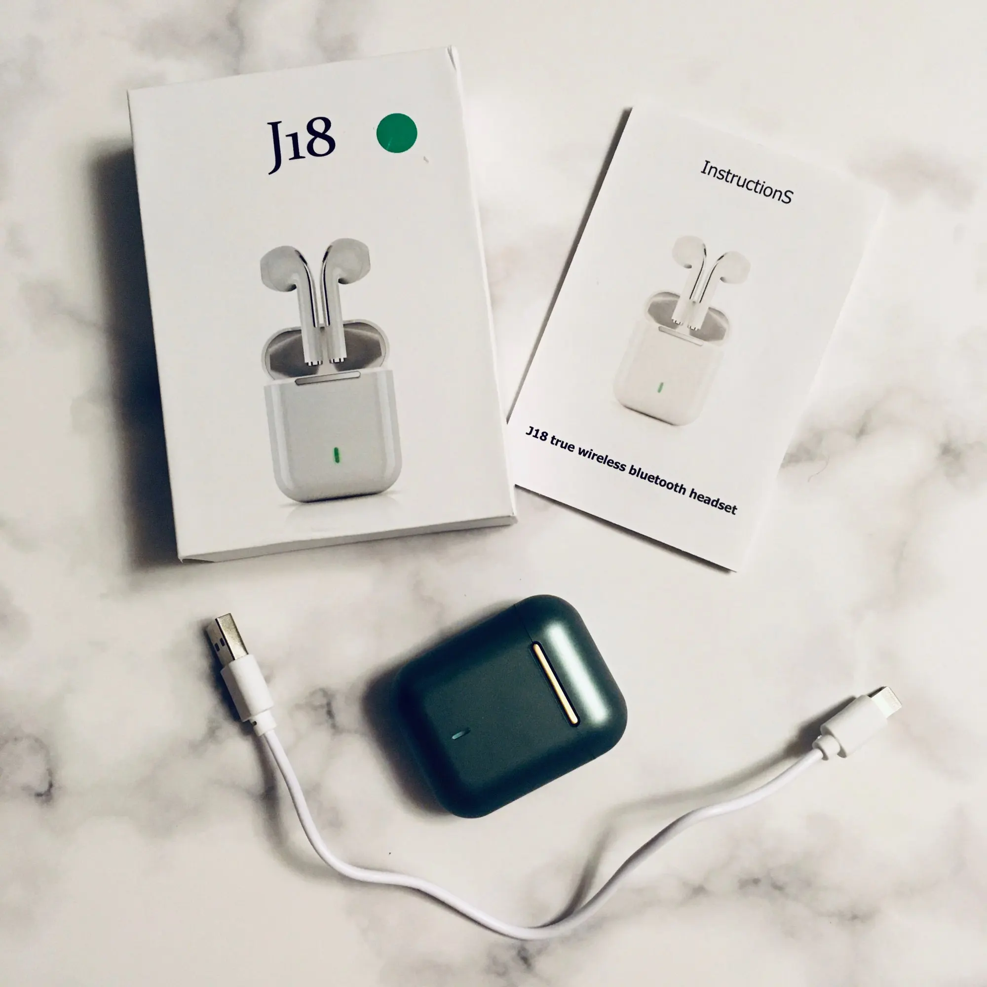 2020 Newest TWS Earphone J18 TWS headphones HI-FI Sound Bluetooth 5.0 Mini Earbuds In-ear True Wireless Headphone No Delay