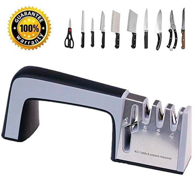 Knife Sharpener Professional Sharpening Stone Whetstone Grindstone 4 Stages Kitchen  Knives Scissor Grinder Stone Householder - AliExpress