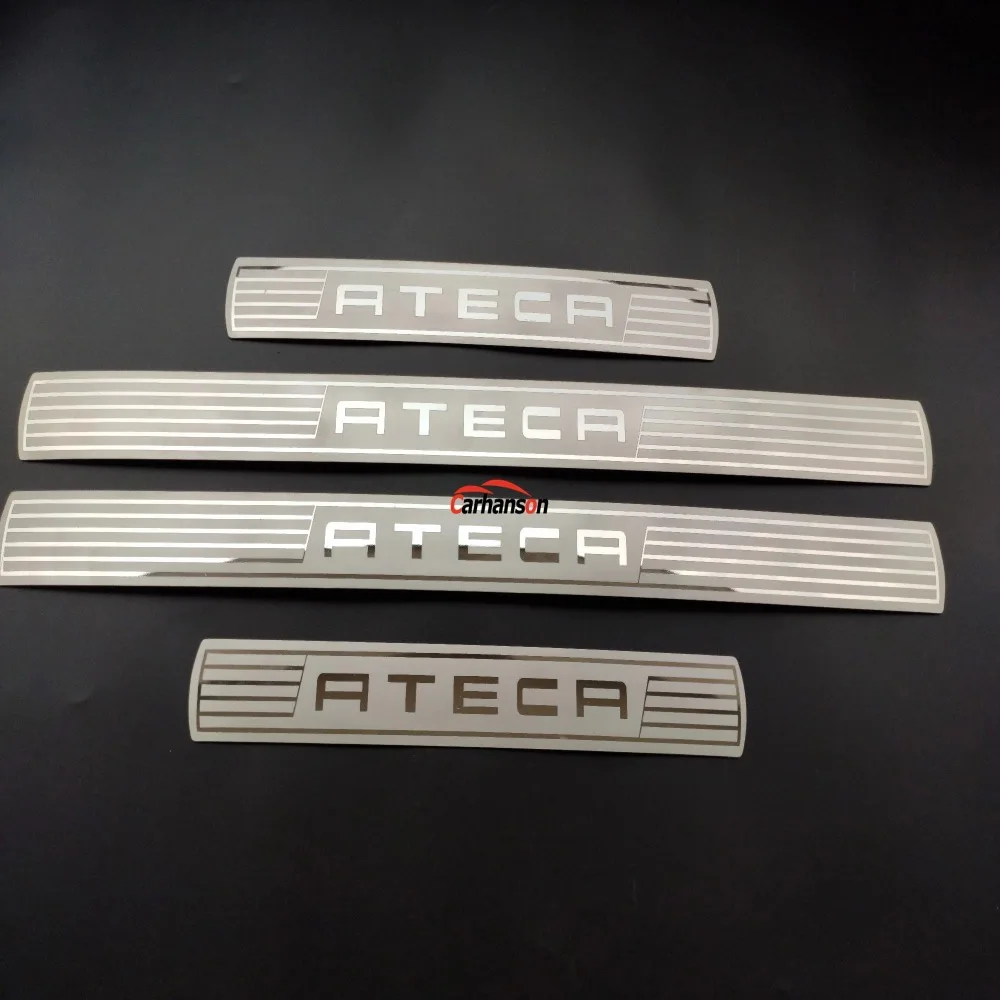 Для Seat Ateca автомобиля Средства для укладки волос Xcellence FR порога протектор скребок Авто Стикеры чехол аксессуар