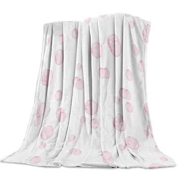 

Bubble Carnation Throw Blanket Sofa Bed Throw Blanket Kid Adult Warm Blanket for Beds Coral Fleece Fabric