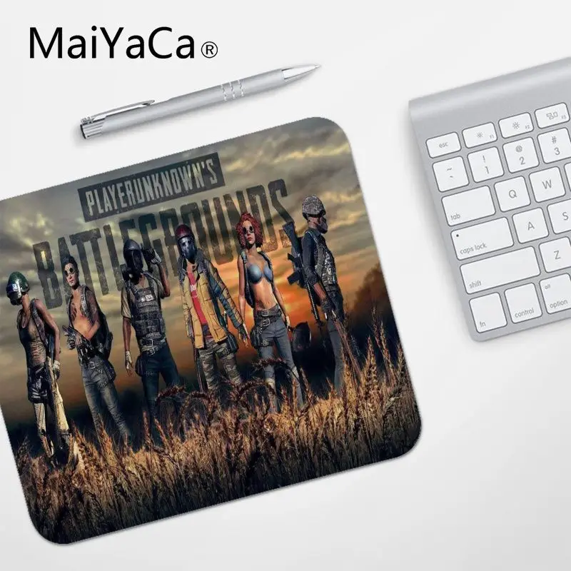MaiYaCa High Quality PLAYERUNKNOWN S BATTLEGROUNDS Silicone Pad to Mouse Game Top Selling Wholesale Gaming Pad mouse - Цвет: No Lock Edge25x29cm