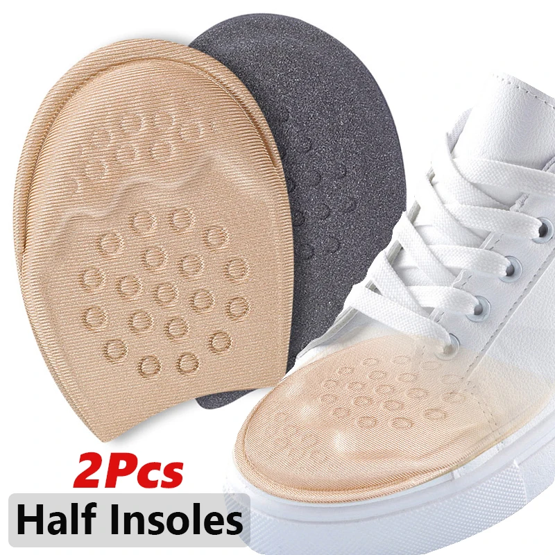 Front Foot Pads for Shoes Inserts Women Men Half Insoles Non-slip Sole Shoe Cushion Reduce Padded Pain Relief Forefoot Insert