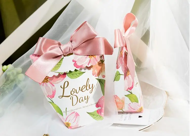 20 шт. милые день цветы прекрасная история Фламинго Свадебные Сувениры ...