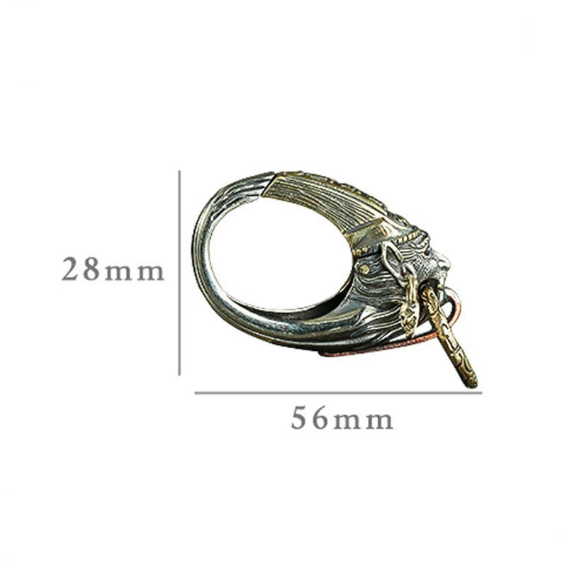 brass ghost keychain (3)