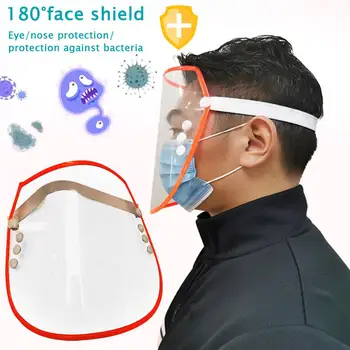 

Full Face Mask Adult Transparent Protective Mask Film Anti-fog Mask Sheet Environmental Protection Isolation Mask Protective