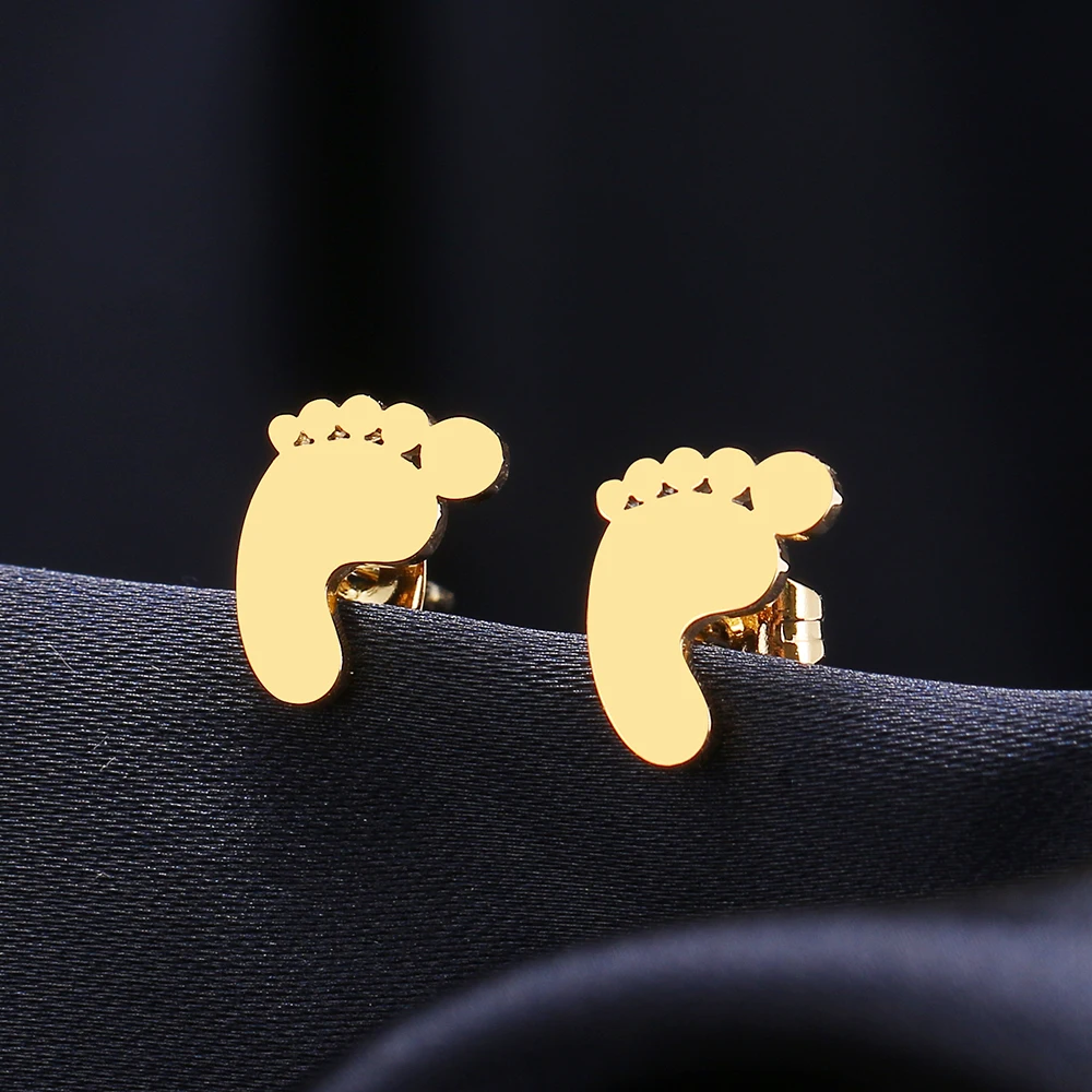 Cute Baby Pink Cats Stud Ceramic Earrings By Tied with twine |  notonthehighstreet.com