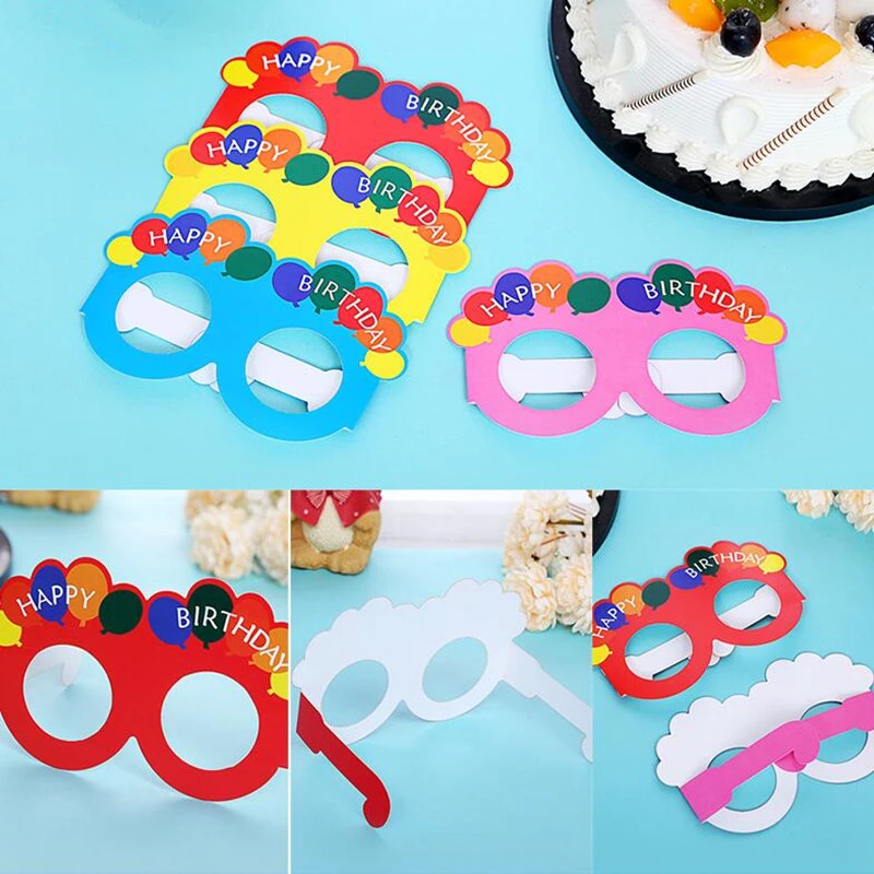 Gafas de papel con dibujos para niños y lentes de papel para fiestas, regalos de Navidad, decoraciones de Halloween y cumpleaños|navidad| - AliExpress
