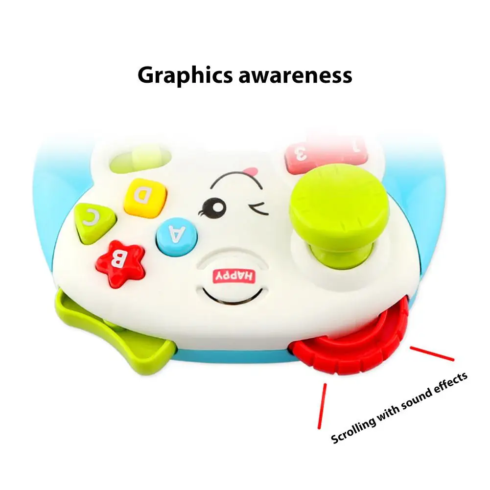 

GloryStar Multifunction Electric Game Handle Shape Light Sound Puzzle Toy for Kids