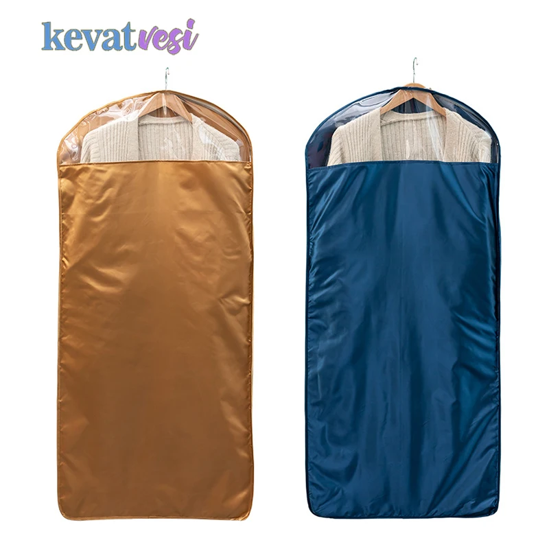 

Clothes Dust Cover Dress Coat Suit Cover Garment Bag Dustproof Cloth Cover Bags Wardrobe Storage Bag Washable Hanging Organizer
