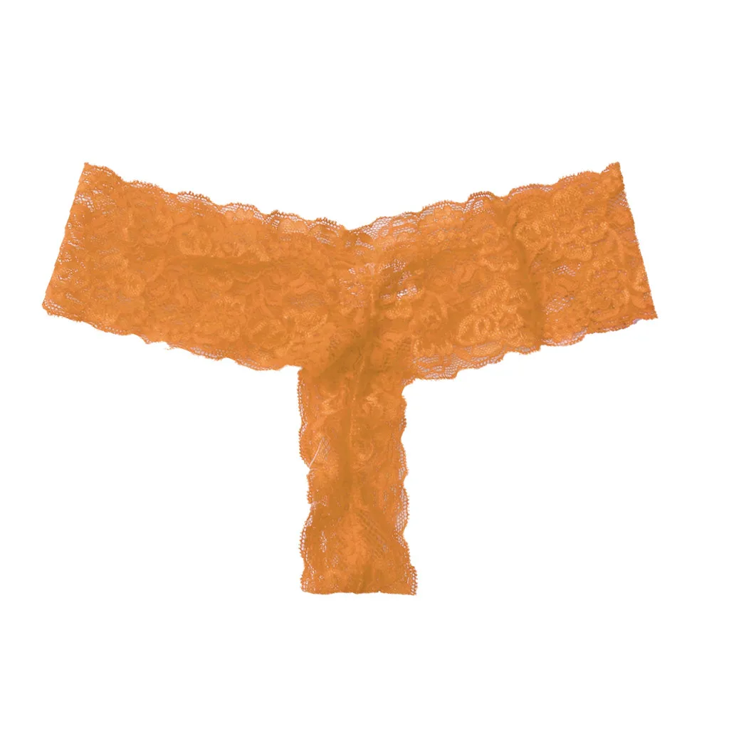 Orange SAGACE, новинка, сексуальные трусы, стринги, женские кружевные шелковые трусики, одноцветные, Porno, стринги, нижнее белье, дышащее, горячее, Эротическое, женское нижнее белье - Цвет: Orange