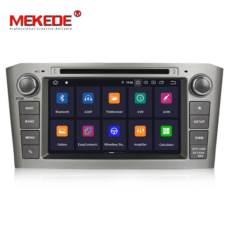 Flash Deal MEKEDE 2 Din Android 9.0 Car DVD Player For Toyota Avensis T25 2003-2008 Wifi GPS Radio 4GB RAM 64G ROM Multimedia USB 3