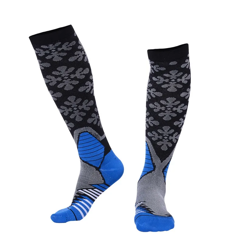 07 SFIT MoneRffi, пара, унисекс, до колена, компрессионные, спортивные носки, для бега, тянущиеся, голень, Splints, полеты, спортивные носки для мужчин и женщин, для велоспорта - Цвет: 07