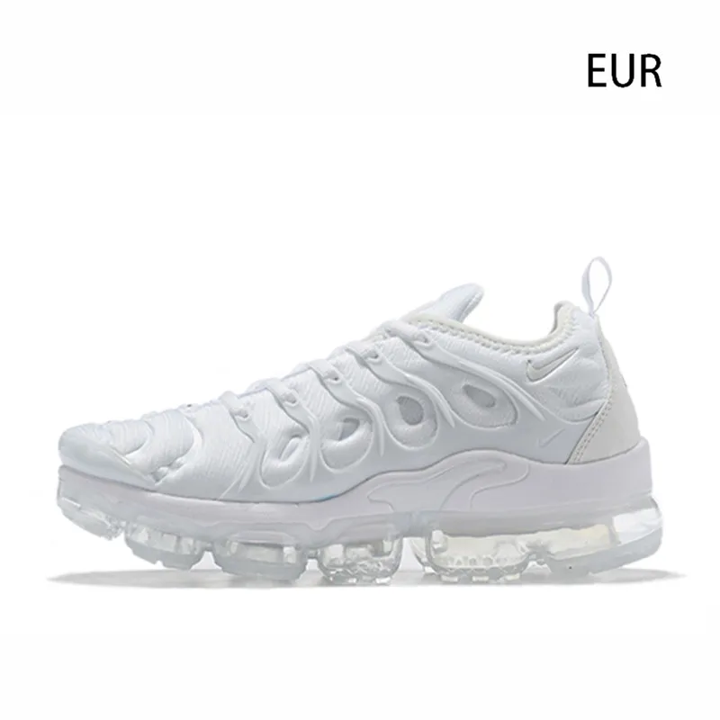 Nike Air Vapormax плюс спортивная обувь для мужчин уличные спортивные кроссовки удобные дышащие - Цвет: white