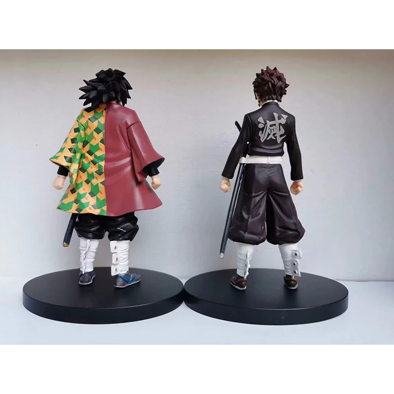 16 см аниме Demon Slayer Kimetsu No Yaiba Tanjiro Tomioka Giyuu ПВХ фигурка коллекционные модели Brinquedos игрушки