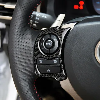 

Carbon Fiber Steering Wheel Button Cover For LEXUS IS250 IS300 IS350 2014-2017 Car accessories car Steering Button Cover