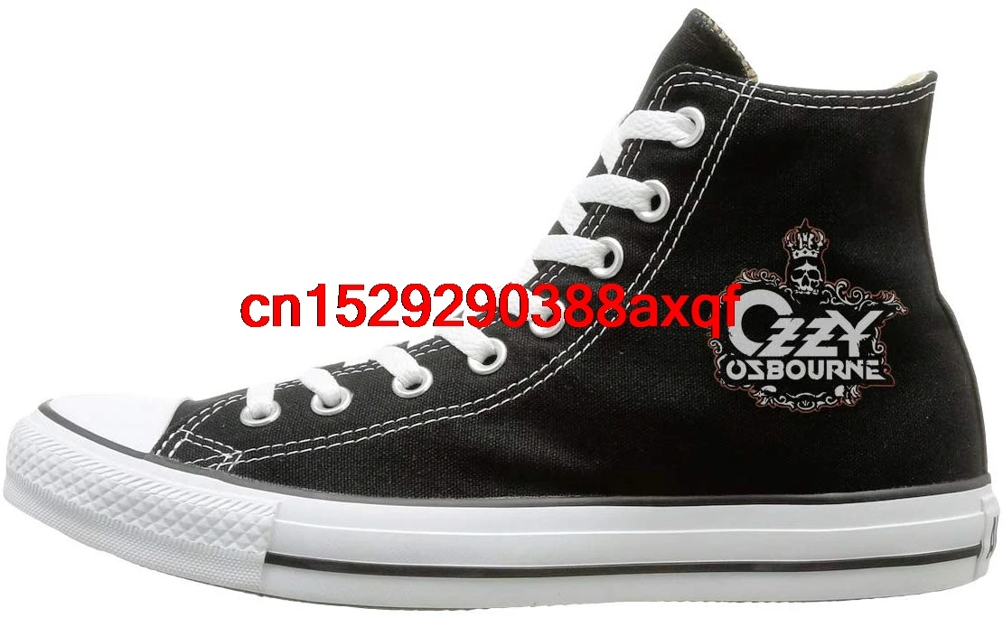 

Unisex Casual Shoes Boys and Girls Sports Shoes Daily Ozzy Osbourne Print High-top Flat Canvas Shoes Fashion Sneakers Plus