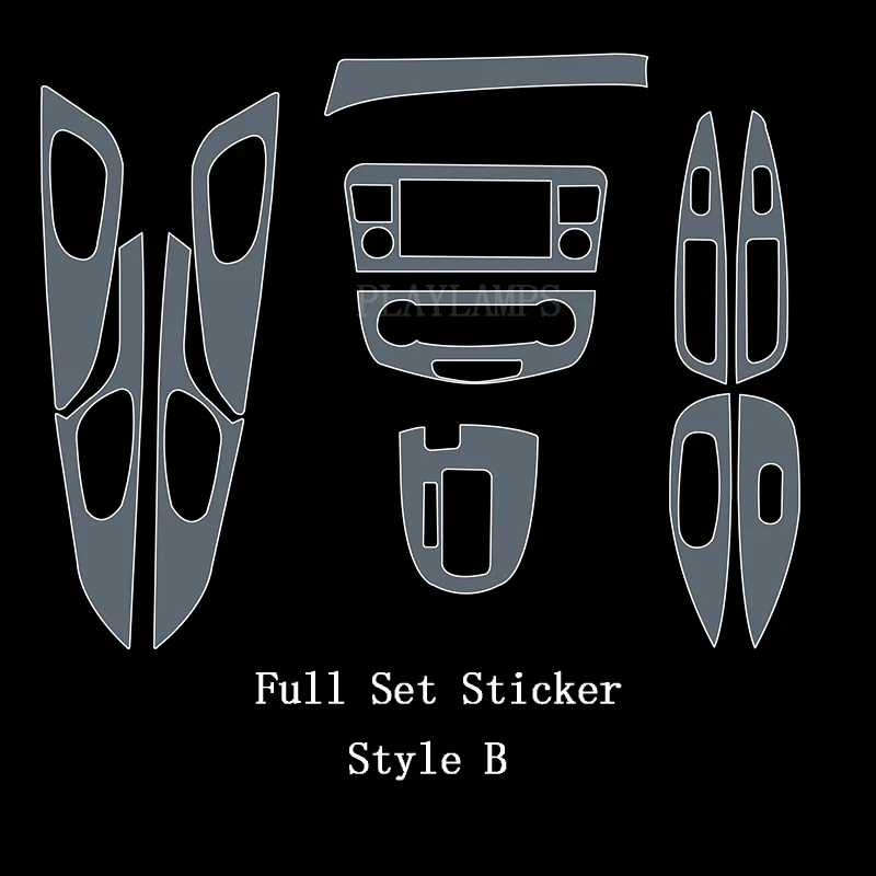 full set style B Стикеры для Nissan Qashqai, Высококачественная мягкая защитная пленка из ТПУ для nissan qashqai j11, наклейка на крышку,,,, для стайлинга автомобилей - Название цвета: full set style B