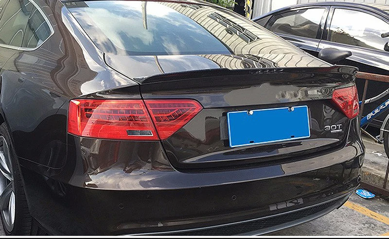 Автомобильный спойлер из углеродного волокна, авто спойлер для Audi A5 8T 2007-16 A6 C7 2012-in A7 S7 RS7 2012-14, профессиональный автомобильный спойлер, заднее крыло