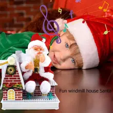 Новинка, ветряная мельница, игрушки Санта-Клауса, розыгрыши, реквизит, рождественские заводные игрушки, модный и красивый внешний вид