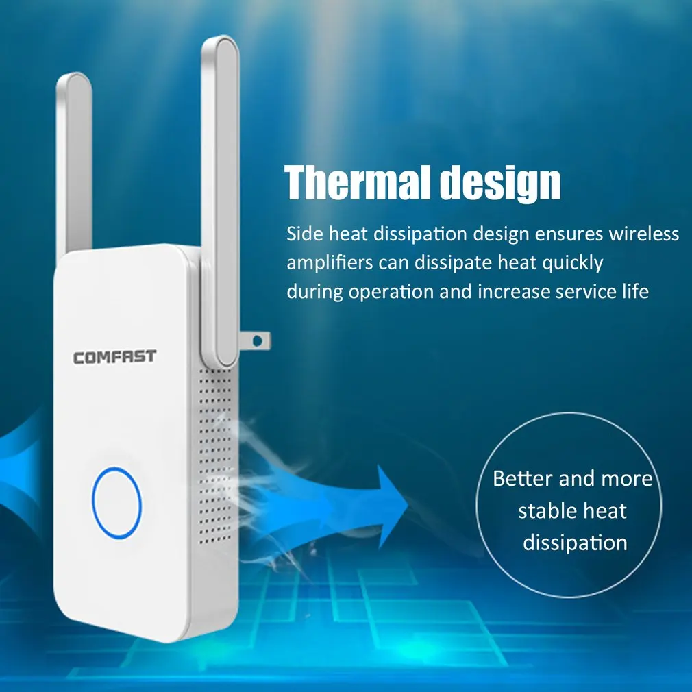 1200 Мбит/с WiFi повторитель двухдиапазонный WiFi усилитель сигнала беспроводной маршрутизатор длинный WiFi расширитель диапазона маршрутизатор CF-WR752AC-V2