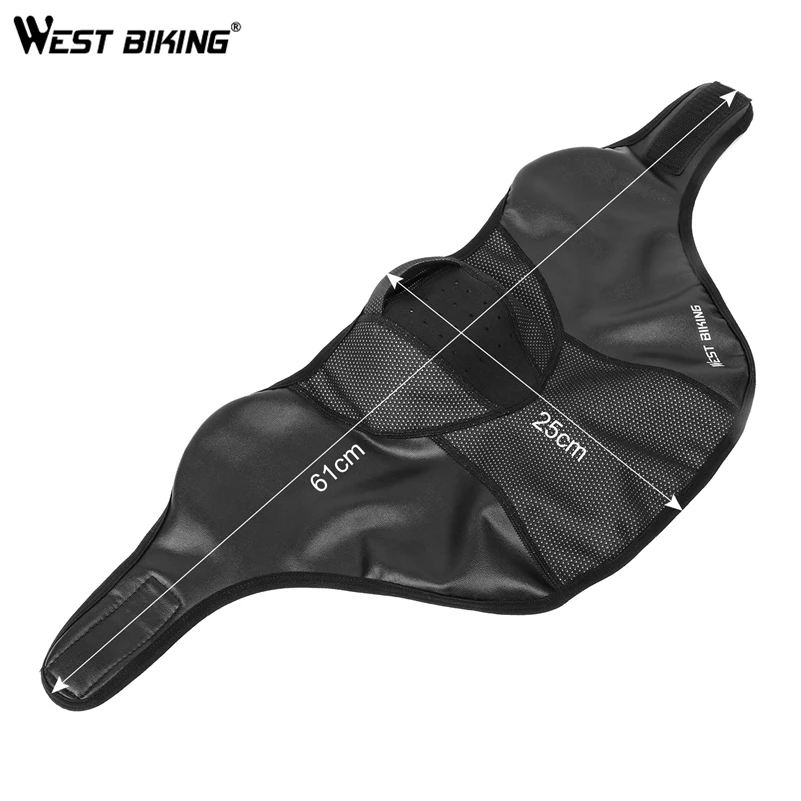 WEST BIKING, зимняя велосипедная маска, полупокрытие для лица, теплый флис, защита для лица, для езды на велосипеде, лыжах, спорта на открытом воздухе, шарф для защиты шеи, маска