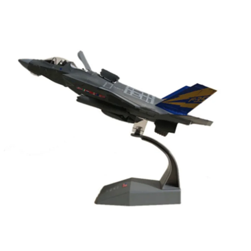 Коллекция 1: 72 Масштаб 22 см Корпус морской пехоты США F-35B модель истребителя молнии Литой Сплав дисплей самолета для детей и взрослых