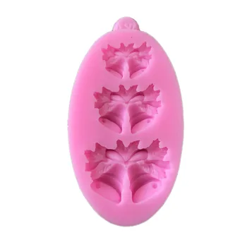 

3 Hole Christmas Bells Chocolate Candy Cookie Cake Decorating Tools DIY Baking Fondant Silicone Mold