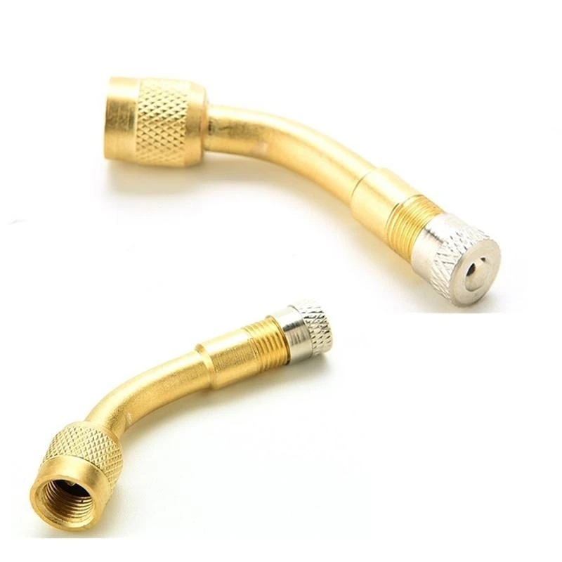 53F7 8A1A 90 Degree Tyre Valve Extender Stem Motorcycle Bicycle MTB Outdoor Kits 