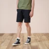 SIMWOOD 2022 Summer New Classical Shorts Men Little Elastic Basic Solid Shorts Quality Knee-Length Garment Washed Trousers ► Photo 3/6