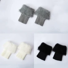 Зимние гетры из искусственного пера; гетры для обуви; носки с манжетами