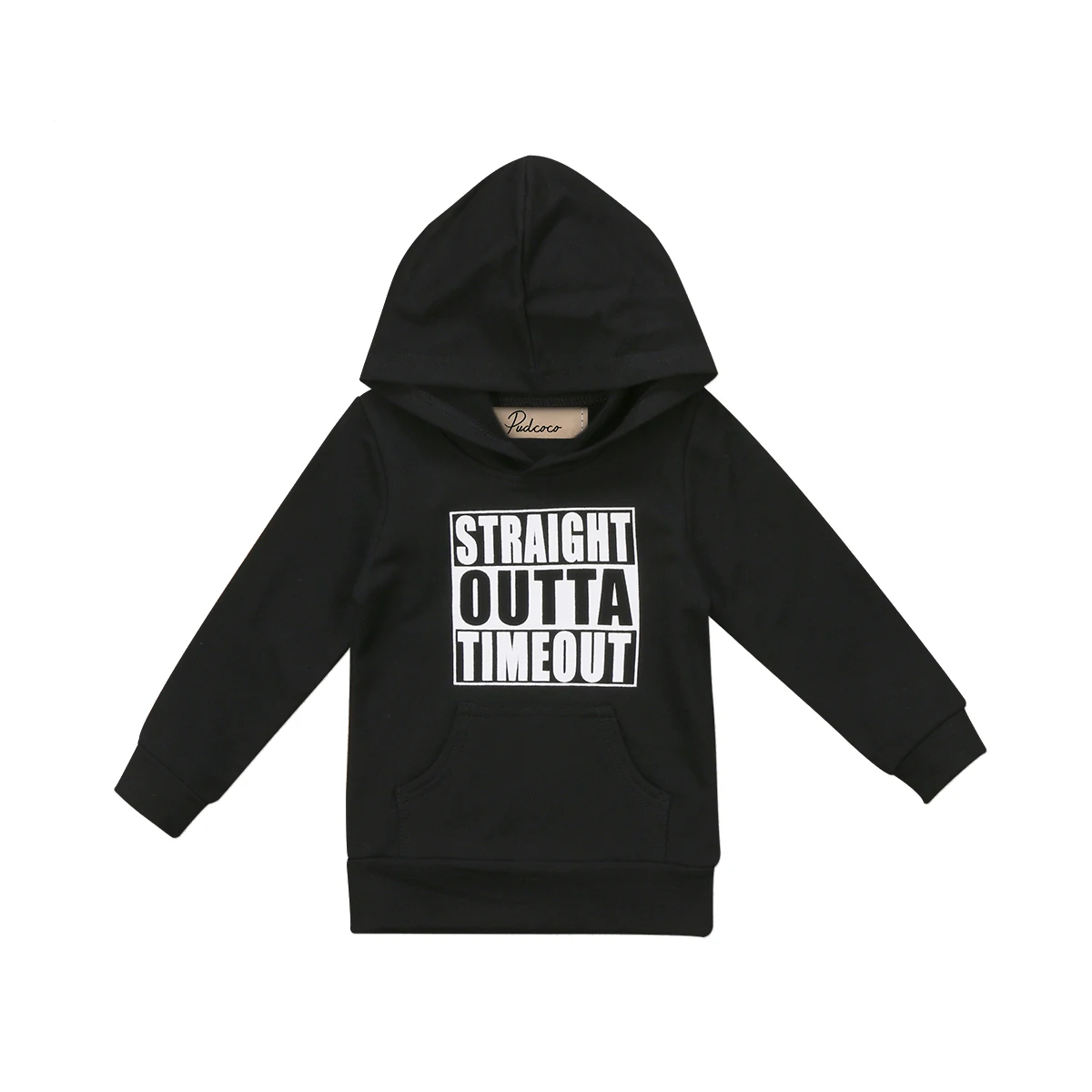 STRAIGHT OUTTA 2 Осень новорожденных, малышей и детей младшего возраста состоящий из Повседневное Толстовки с капюшоном для маленьких мальчиков и девочек с принтом в виде надписи мини толстовка с надписью Boss топы и толстовка верхняя одежда - Цвет: STRAIGHT OUTTA 2