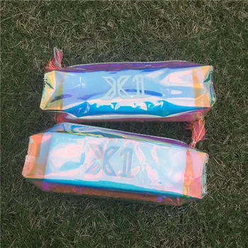 

KPOP X1 QUANTUM LEAP FLASH ONT IT Fly High X1 Laser Pencil Case School Supplies Transparent Pen Case KIM WOO SEOK KIM YO HAN
